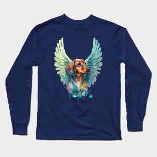 Watercolor Dachshund Angel 2 Long Sleeve T-Shirt